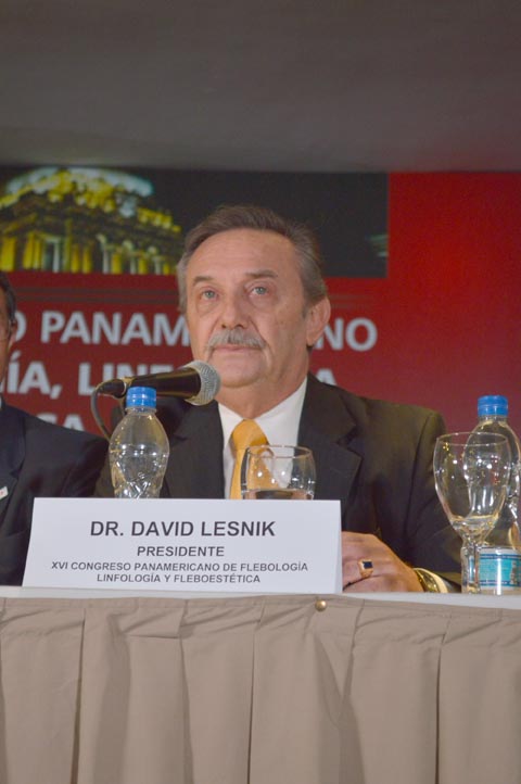 Dr. David Lesnik - Presidente del XVI Congreso Panamericano de Flebologia, Linfologia y Fleboestética