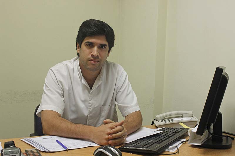 Dr.  José Sarsano Domian - Referente del servicio de oftalmología del efector