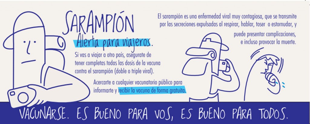 sarampion alerta viajeros