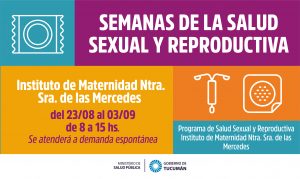 Semanas de la Salud Sexual y Reproductiva Ministerio de Salud Pública de Tucumán