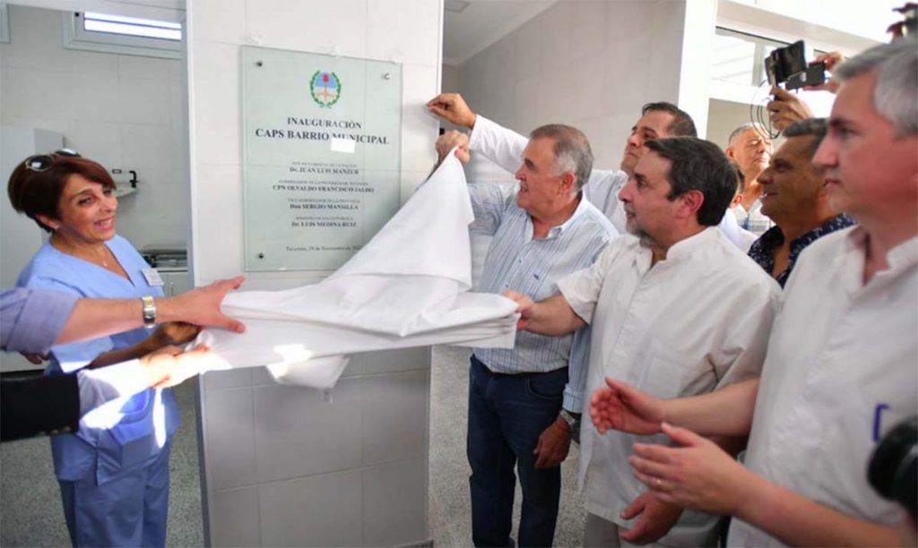 El gobernador Osvaldo Jaldo inauguró hoy el CAPS Barrio Municipal de Concepción