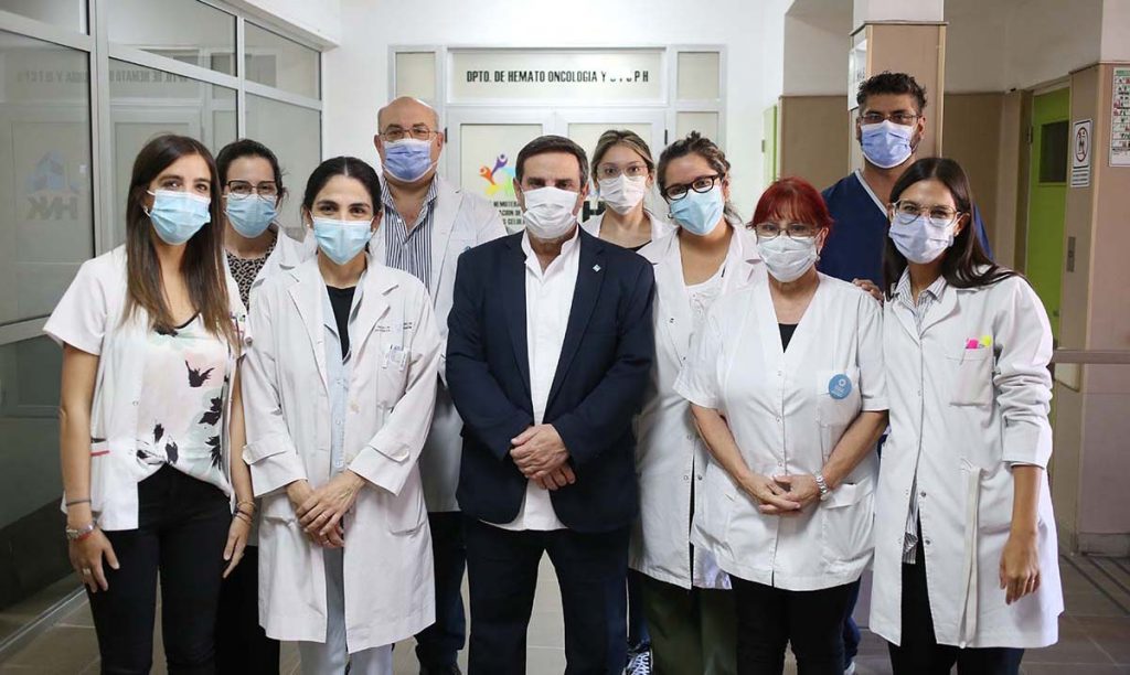 El ministro recorrió la unidad de hemoterapia del Hospital Kirchner