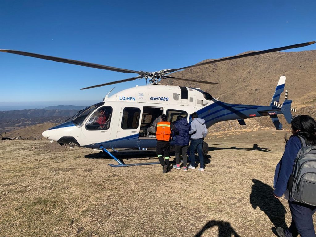 Traslado aéreo de emergencia desde Chasquivil a la capital