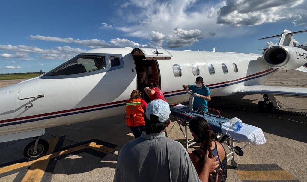 Se concretó una aeroevacuación pediátrica al Hospital Garrahan
