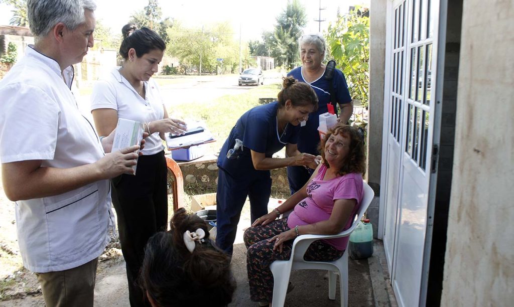 Se realizó un operativo integral de vacunación en La Madrid con 581 dosis colocadas