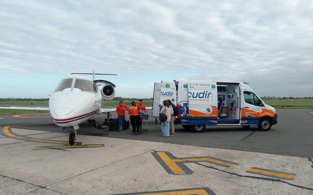 Traslado sanitario aéreo a Buenos Aires