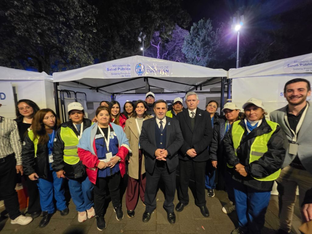Intenso operativo sanitario durante la primera jornada de los actos por el Día de la Independencia