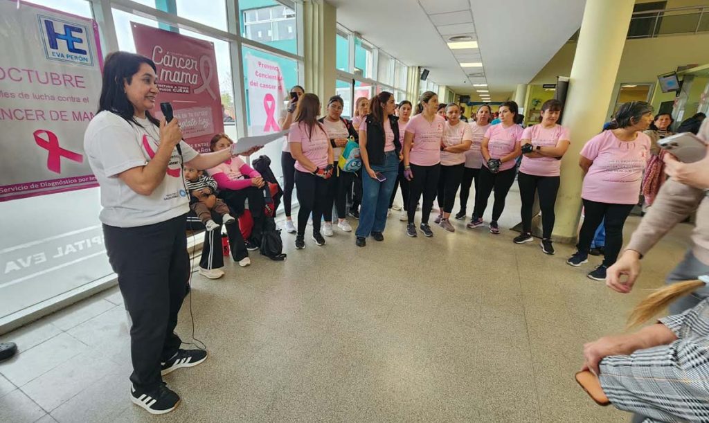 Jornada de concientización sobre el Cáncer de Mama en el Hospital Eva Perón