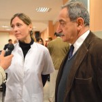 Carolina Martínez - Servicio de Alimentación y Lactario junto al Dr. Oscar Hilal - Dir. del Hospital del Niño Jesús