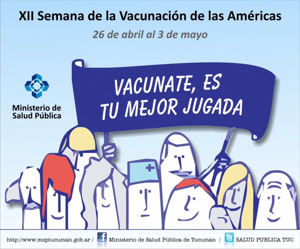 Semana De Vacunación En Las Américas Ministerio De Salud Pública De Tucumán